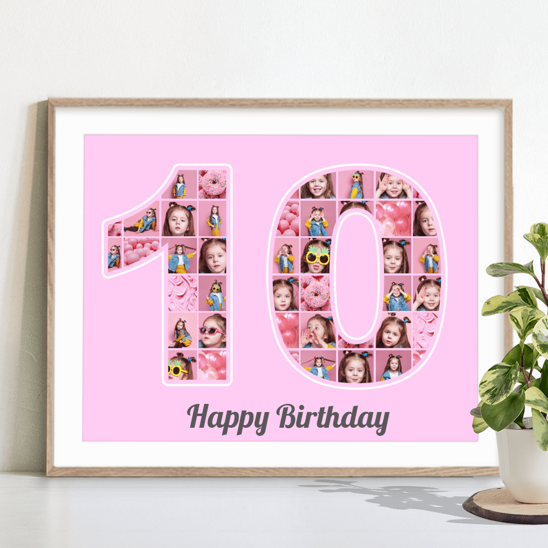 Anniversaire 10 ans Montage photo