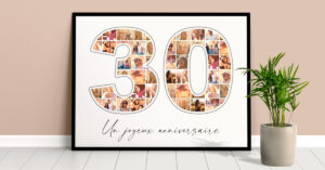 chiffre photo collage poster