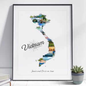 collage photo carte vietnam