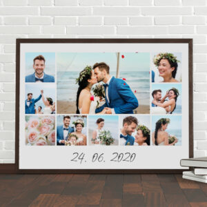 mariage photo collage avec date