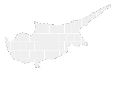 Modèles de collage en forme de carte de Chypre