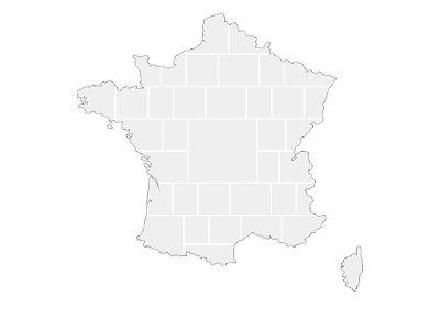 Modèles de collage en forme de carte de France