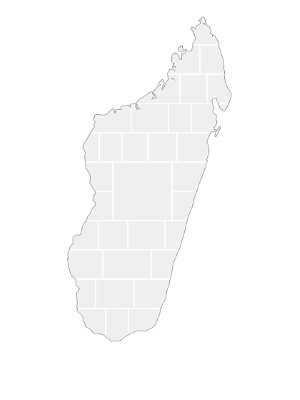 Modèles de collage en forme de carte de Madagascar