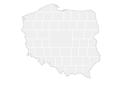 Modèles de collage en forme de carte de Pologne