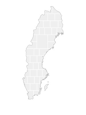 Modèles de collage en forme de carte de Suède