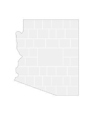 Modèles de collage en forme de carte d'Arizona