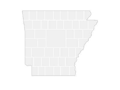 Modèles de collage en forme de carte de l'Arkansas