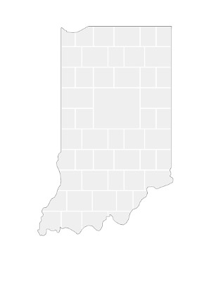 Modèles de collage en forme de carte de l'Indiana