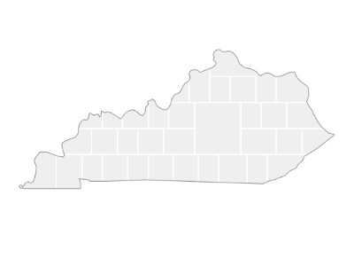 Modèles de collage en forme de carte du Kentucky
