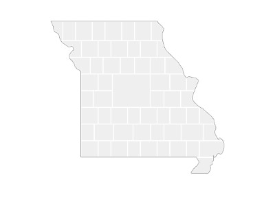 Modèles de collage en forme de carte du Missouri