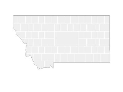 Modèles de collage en forme de carte du Montana