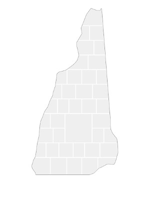Modèles de collage en forme de carte du New Hampshire