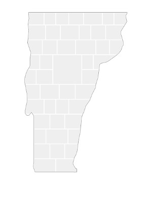 Modèles de collage en forme de carte de Vermont