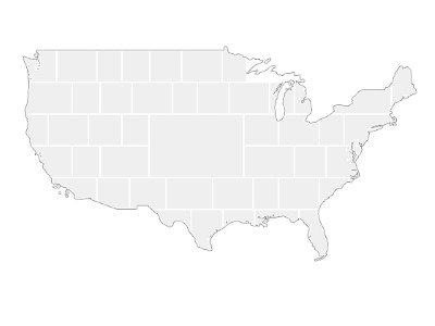 Modèles de collage en forme de carte des Etats-Unis