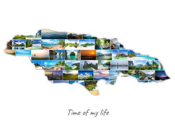 Collage Jamaïque rempli avec tes propres photos