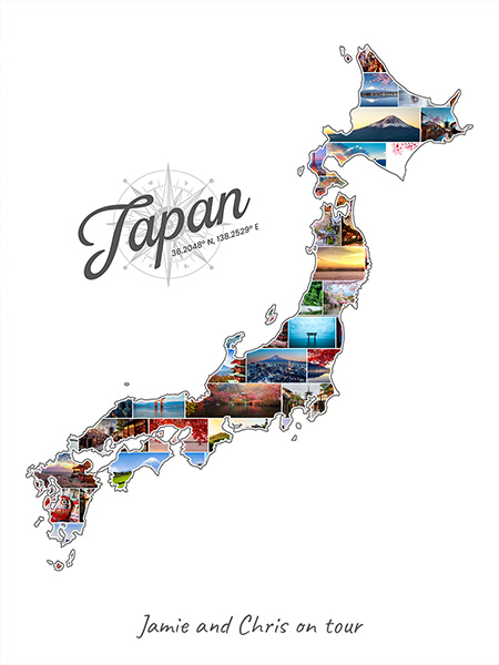 Collage Japon rempli avec tes propres photos