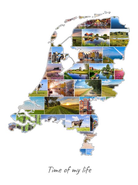Collage Pays-Bas rempli avec tes propres photos