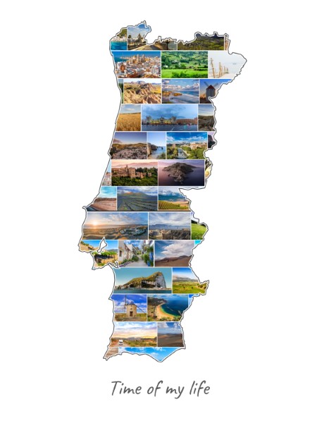 Collage Portugal rempli avec tes propres photos