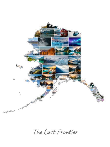 Collage Alaska rempli avec tes propres photos