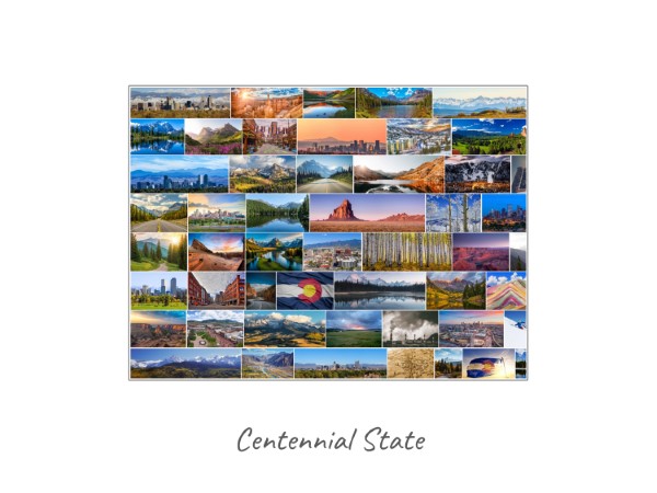 Collage Colorado rempli avec tes propres photos
