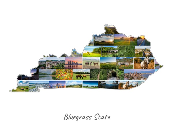 Collage Kentucky rempli avec tes propres photos