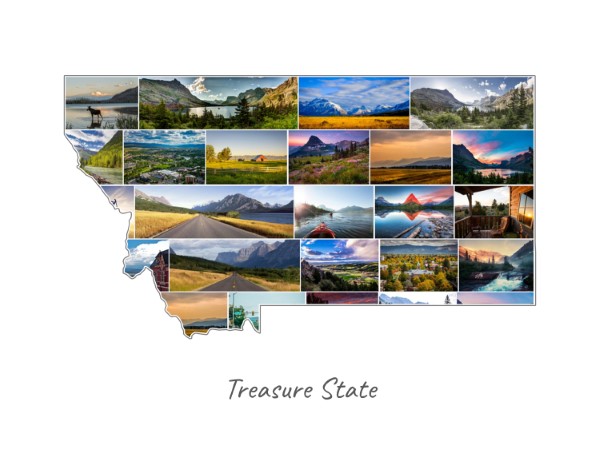 Collage Montana rempli avec tes propres photos