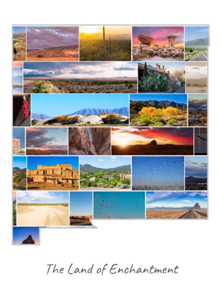 Collage Nouveau Mexique rempli avec tes propres photos