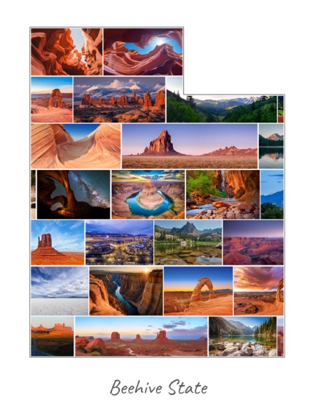 Collage Utah rempli avec tes propres photos