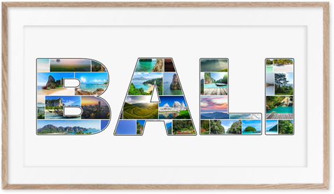 Un collage Bali en souvenir original de votre voyage