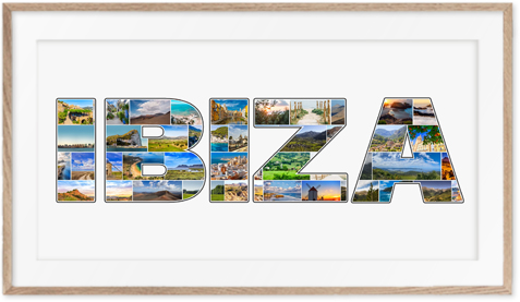Un collage Ibiza en souvenir original de votre voyage