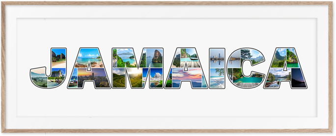 Un collage Jamaïque en souvenir original de votre voyage