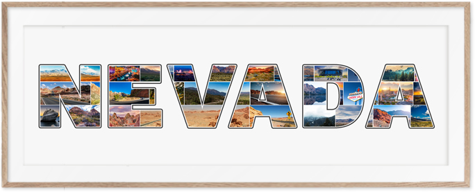Un collage Nevada en souvenir original de votre voyage