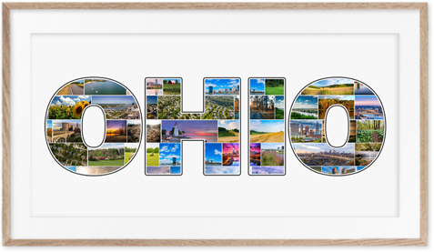 Un collage Ohio en souvenir original de votre voyage