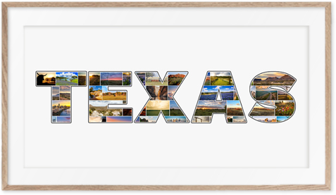 Un collage Texas en souvenir original de votre voyage