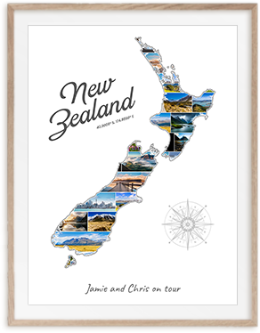 Ton collage Nouvelle-Zélande avec tes propres photos